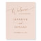 Blush Pink Minimal Wedding Welcome Sign