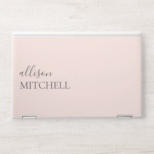 Blush Pink Minimalist HP Laptop Skin