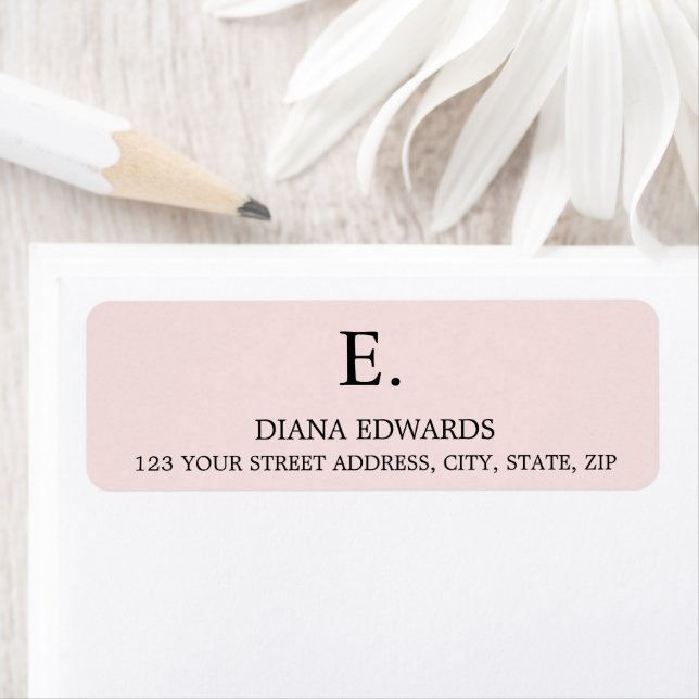 Blush Pink Minimalist Modern Elegant Label (Insitu)