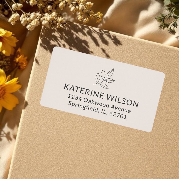 Blush Pink Minimalist Small Business Shipping Label