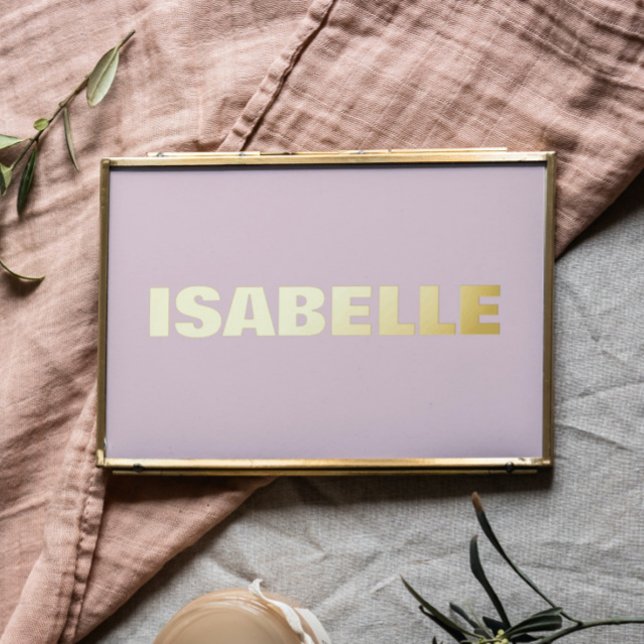 BLUSH PINK Modern Bold EDITABLE TEXT GOLD Foil Prints (Creator Uploaded)