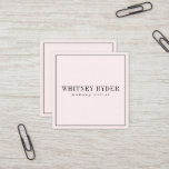 Blush Pink Modern Business Cards