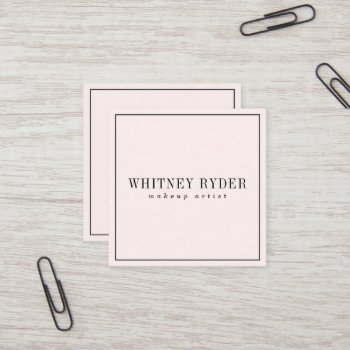 Blush Pink Modern Business Cards by fancypaperie at Zazzle