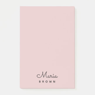 Blush Pink Modern Minimalist Feminine Post-it Notes