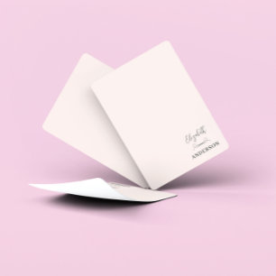 Blush Pink Modern Minimalist Poker Cards