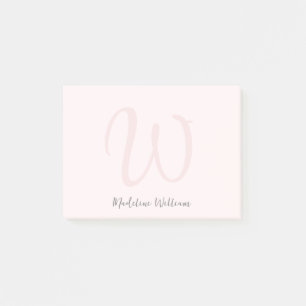 Blush Pink Modern Minimalist Post-it Notes