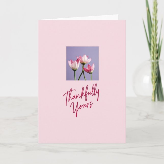 Blush Pink Moms Day Wish Card (Front)