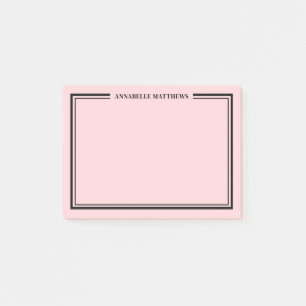 Blush Pink Monogram Post-it Notes