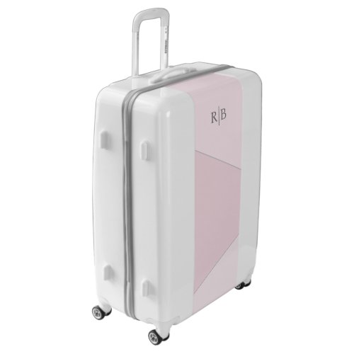 Blush pink monogrammed luggage Personalized