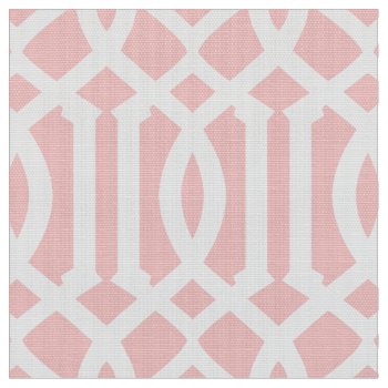 Blush Pink Moroccan Pattern | Fabric by FINEandDANDY at Zazzle