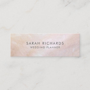 Blush Pink Mother of Pearl Shell Mini Business Card