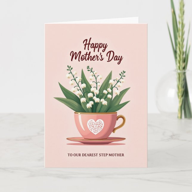 Blush Pink Mothers Day Tribute Card (Front)