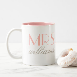Blush Pink Mrs. Coffee Mug | Bride-to-Be Gift