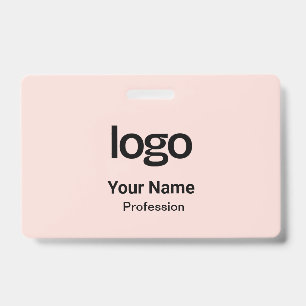 Blush Pink Name Tags Badges