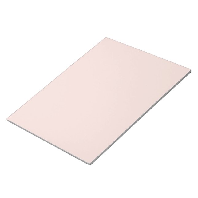Blush pink neutral chic elegant notepad (Angled)