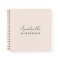 Blush Pink Notebook | Feminine Elegant Monogram