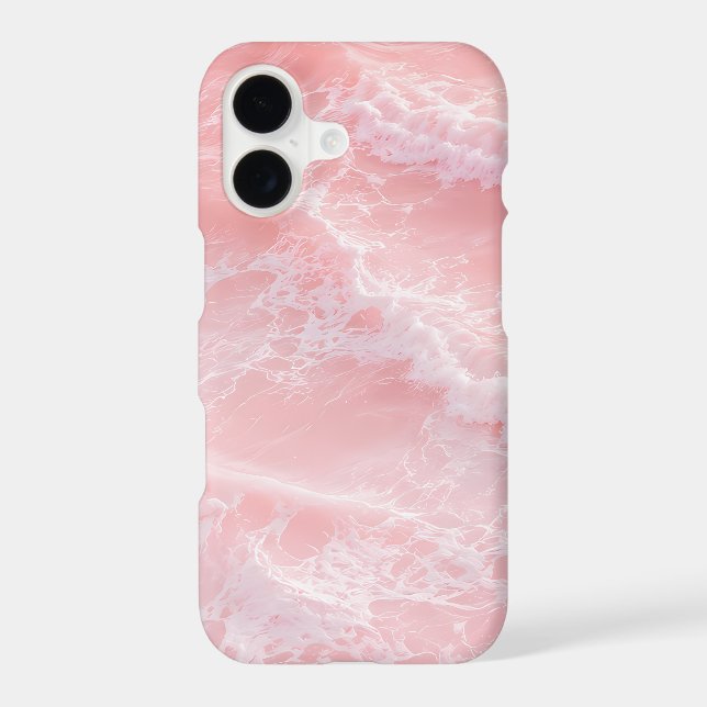 Blush Pink Ocean Waves Case-Mate iPhone Case (Back)