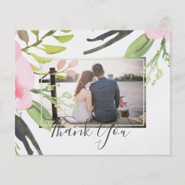 Blush Pink Olive Photo Thank You Lowest Budget Flyer