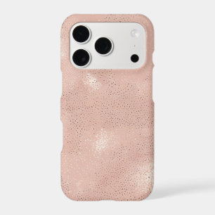 Blush Pink Organic Dot Texture Pattern iPhone 17 Pro Case