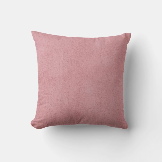 Blush Pink Pale Chic Textured Light Pastel Design Throw Pillow (Front)