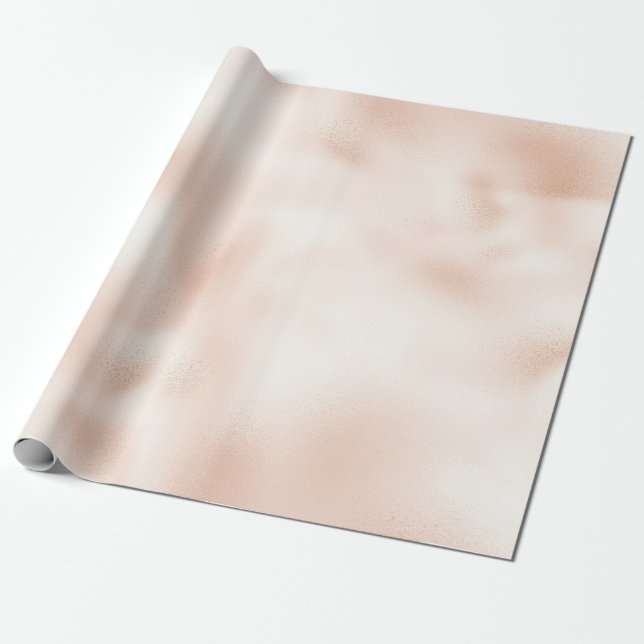Blush Pink Peach Rose     Wrapping Paper (Unrolled)
