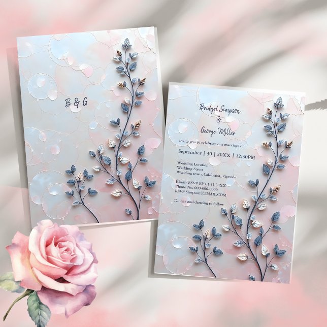blush pink & pearl tone botanical Branch wedding (Creator Uploaded)