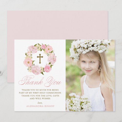 Blush Pink Peonies Wreath First Holy Communion