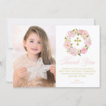 Blush Pink Peonies Wreath Holy Communion Thank You