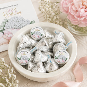 Blush Pink Peony Floral 30th Birthday  Hershey®'s Kisses®