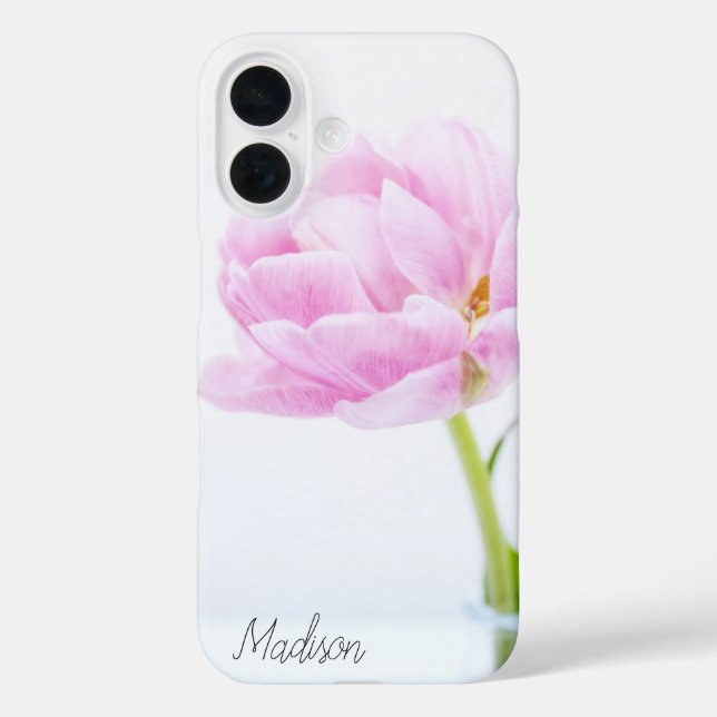 Blush Pink Peony | Floral iPhone Case (Back)