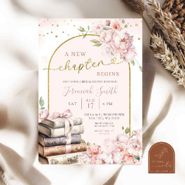 Blush Pink Peony Storybook Theme Bridal Shower Invitation