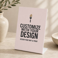 Blush Pink Personalized Blank Display Sign