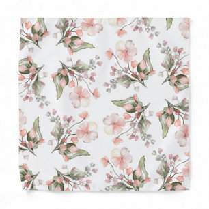 Blush Pink Petals Wedding Pocket Square Bandana