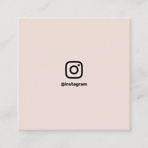 Blush pink photographer social media Instagram Calling Card