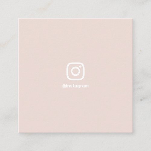 Blush pink photographer social media Instagram Calling Card