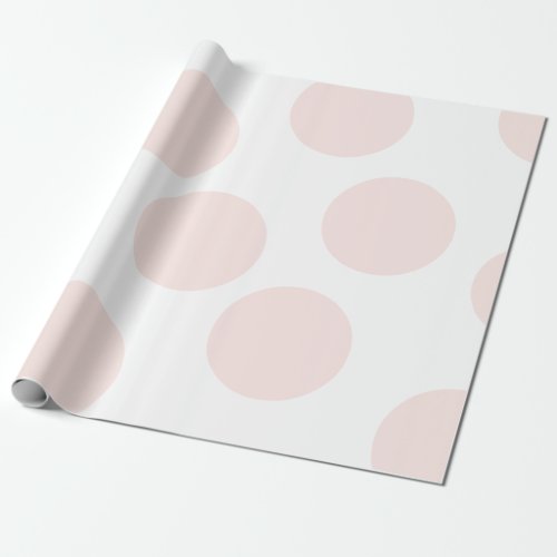 Blush Pink Polka Dot Wrapping Paper