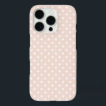 Blush Pink Polka Dots Pattern iPhone 16 Pro Case<br><div class="desc">Dress up and protect your iphone with a stylish and glam case with a pretty pastel blush pink polka dot / small swiss dots pattern design.</div>
