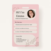 Blush Pink Postpartum Doula Professional Design