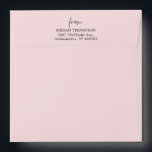Blush Pink Pre-Addressed Square   Envelope<br><div class="desc">Blush Pink Pre-Addressed Square envelope</div>