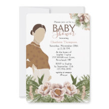 Blush Pink Pregnant Mom Baby Shower