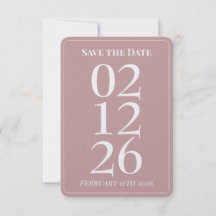 Blush Pink Pretty Wedding Save the Date Cards