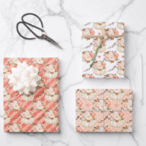 Blush Pink Pumpkin Birthday Baby Shower Gift Wrapping Paper Sheets