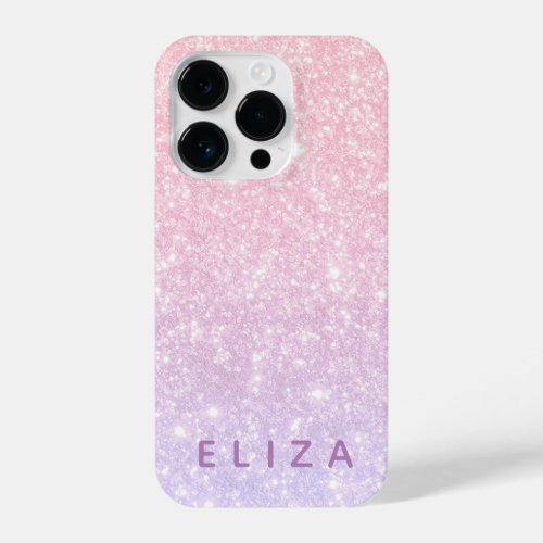 Blush Pink Purple glitter sparkle Phone Case
