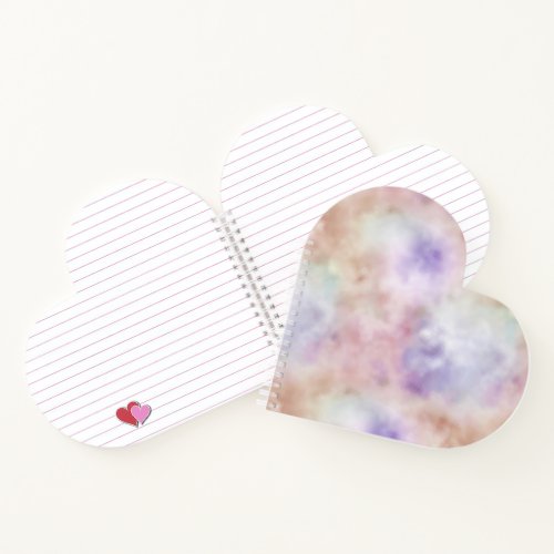 Blush Pink Purple Tie dye      Notebook