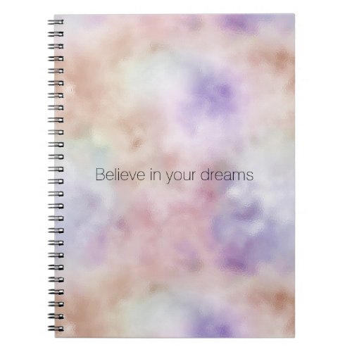 Blush Pink Purple Tie dye       Notebook