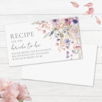 Blush Pink Purple Wildflower Recipe