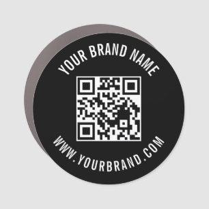 Blush Pink QR Car Magnet door sign