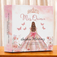 Blush Pink Quinceanera Photo Album and Planner