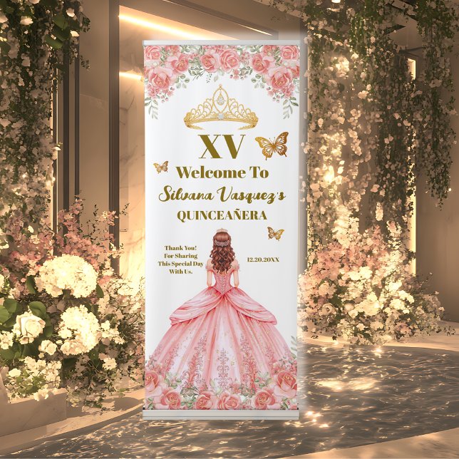 Blush Pink Quinceanera Welcome Sign (Creator Uploaded)