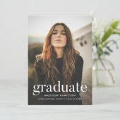 Blush Pink | Refined Photo Graduation Party Invitation (Standing Front)